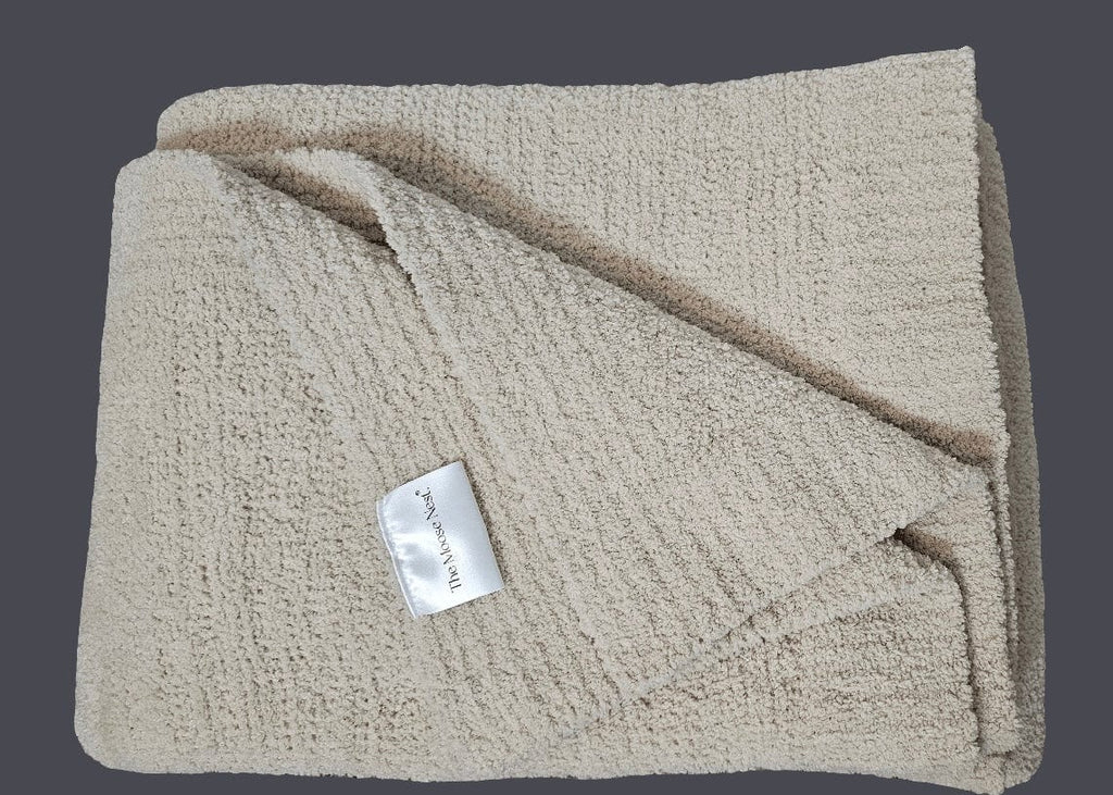 The Nest Throw Blanket – Sand | Oversized Soft Microfiber