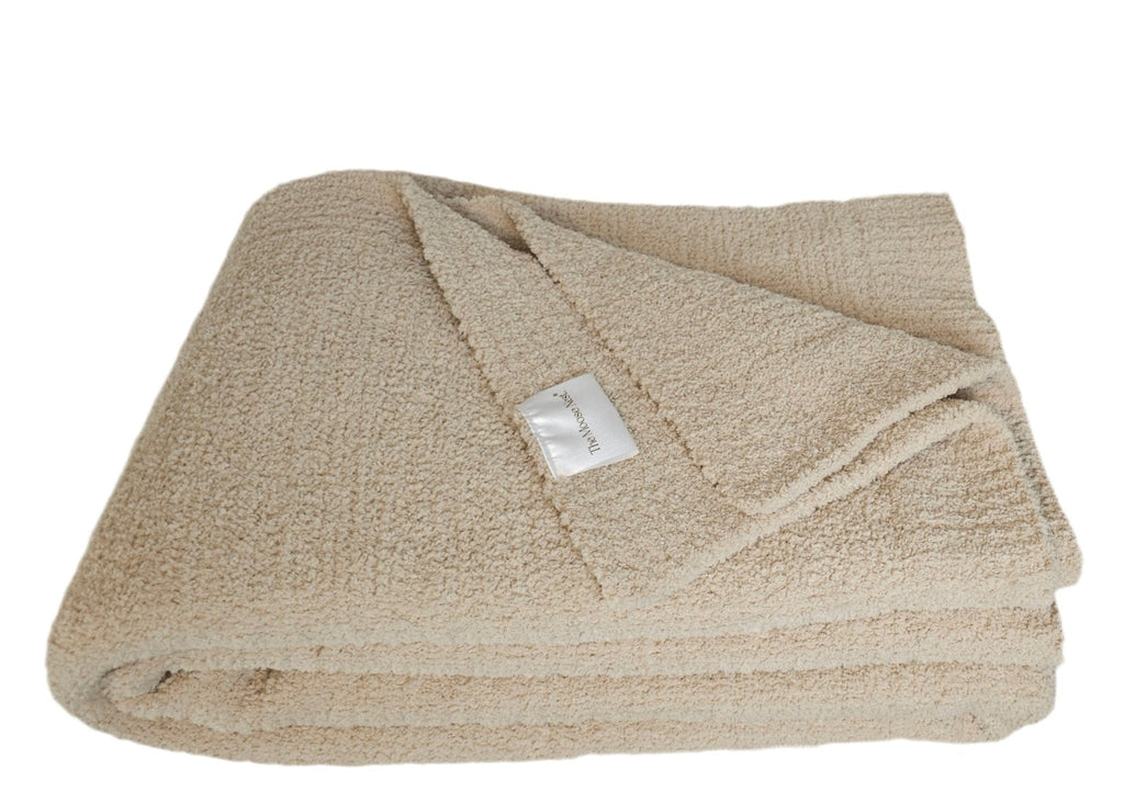The Nest Throw Blanket – Sand | Oversized Soft Microfiber
