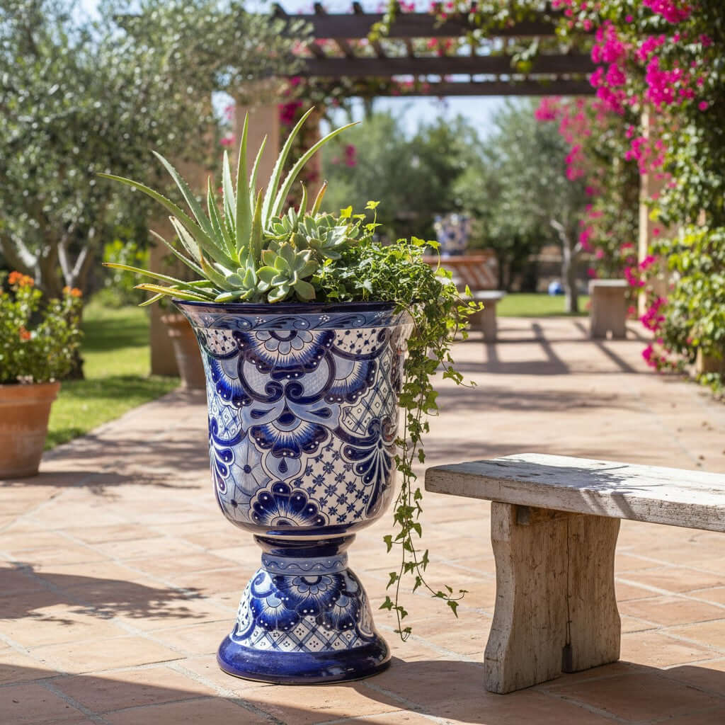 Extra-Large Hand-Painted Talavera Planter