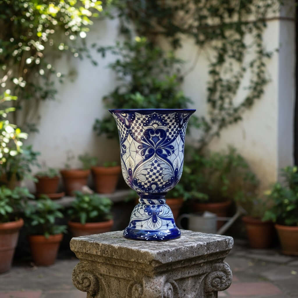 Extra-Large Hand-Painted Talavera Planter